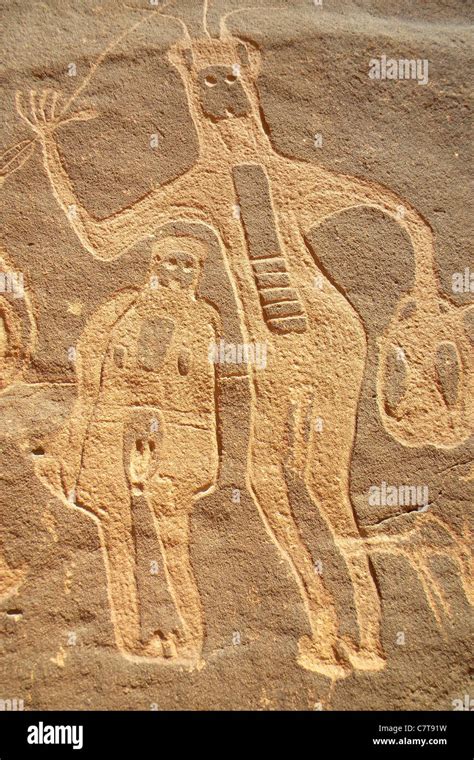 Saudi Arabia Archaeological Site Rock Engravings Stock Photo Alamy