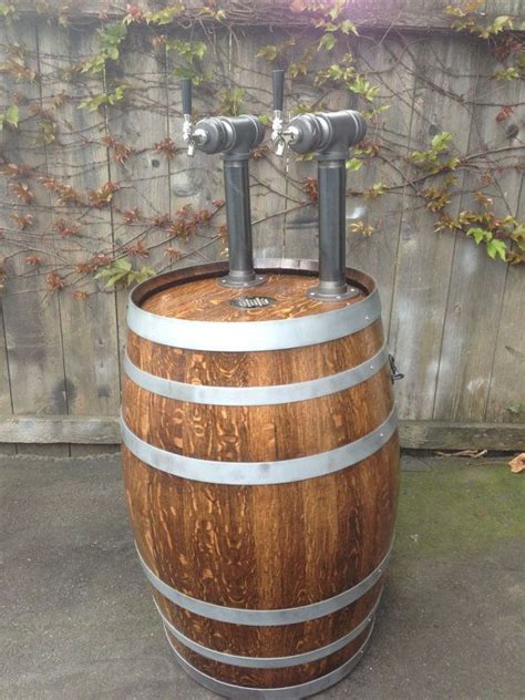 Wine Barrel Kegerator Double Tap System On Etsy 150000 Beer