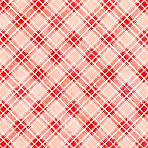 Decorative Red Checkered Background Of White And Dark Red Diagonal