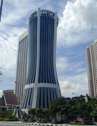 It is an commercial use building and the construction components include concrete, glass and steel. Menara Tabung Haji - Kuala Lumpur