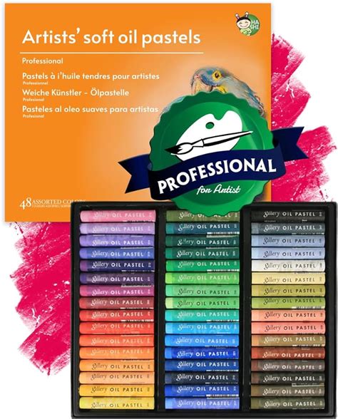 Ha Shi Oil Non Toxic Soft Oil Pastels For Kids Artists Beginners