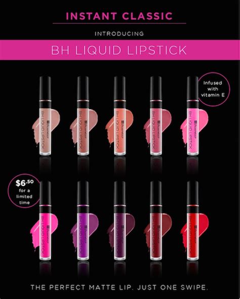 New Bh Cosmetics Liquid Lipstick Long Wearing Matte Lipstick Vivi