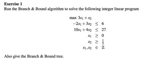 Solved Run The Branch And Bound Algorithm To Solve The
