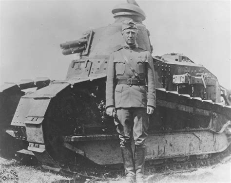 Photo Lieutenant Colonel George Patton Of Us 1st Tank Battalion