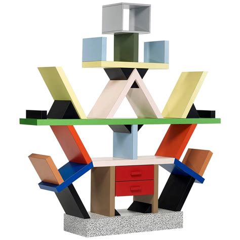 Carlton Bookcase Roomdivider By Ettore Sottsass For Memphis 1981 At