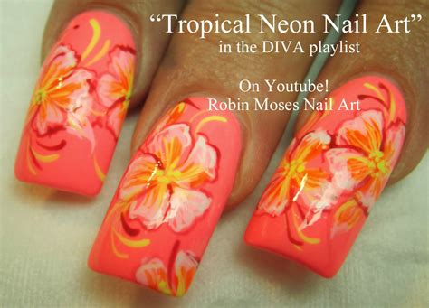 Robin Moses Nail Art Tropical Nails Nail Art Tropical Design