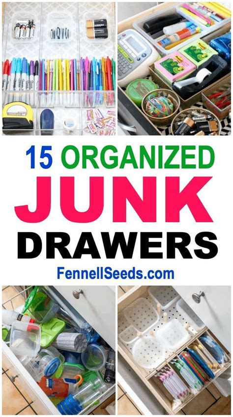 15 Brilliant Junk Drawer Organization Hacks Junk Drawer