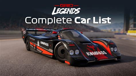 Grid Legends Complete Car List Every Car Revealed