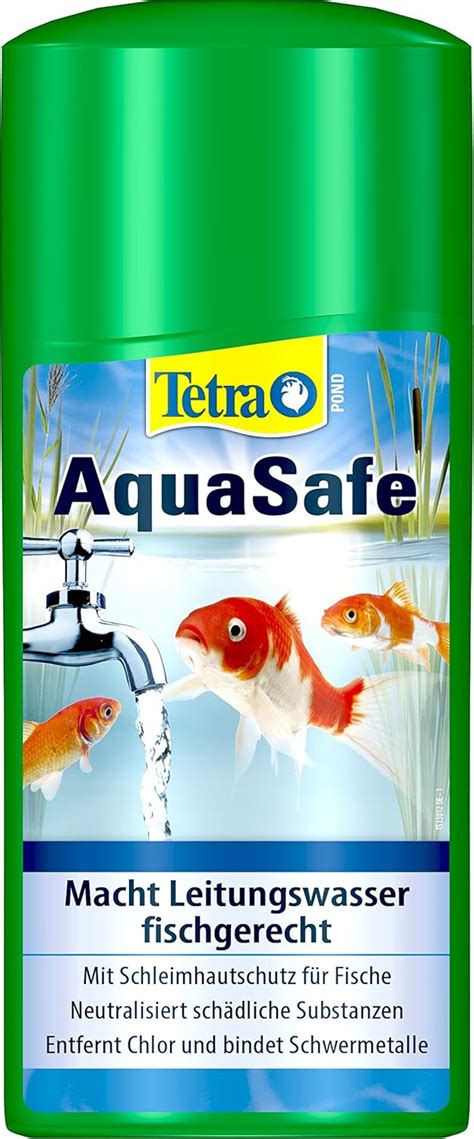 Tetra Pond AquaSafe macht Leitungswasser fischgerecht schützt Fische