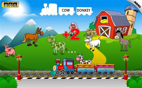 Kids Animal Train Preschool And Kindergarten Learning