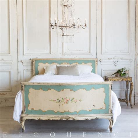 French Country Style Vintage Bed 1940 Kathy Kuo Home