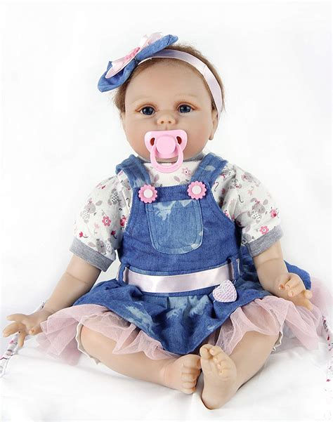 Ziyiui Lifelike Reborn Baby Dolls 22 Inch 55cm Real Touch Soft Vinyl