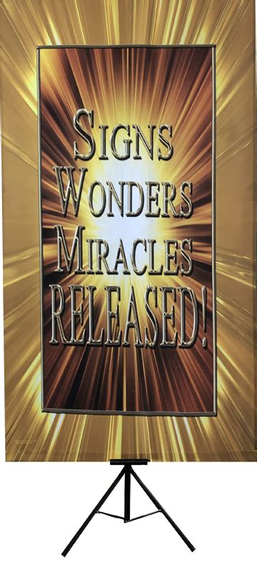 Signs Wonders Miracles Released Vertical Banner High Praise Banners