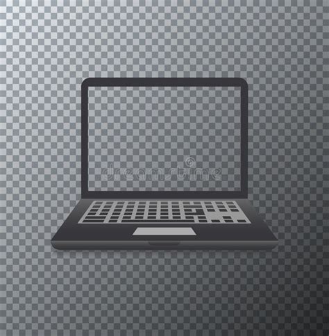 Laptop Vector Icon Isolated On Transparent Background Laptop T Stock