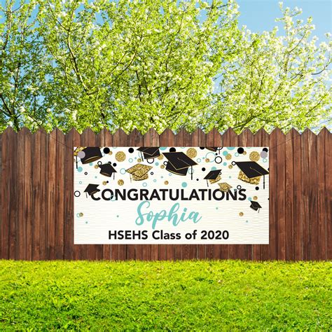 Graduation Banner Multiple Size And Design Options Available Etsy
