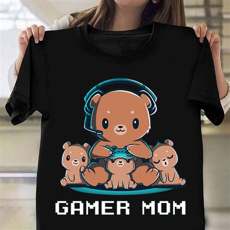 Bears Gamer Mom Shirt Bears Funny Video Game T Shirt Best Mothers Day