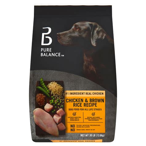 Pure Balance Chicken And Brown Rice Recipe Dry Dog Food 30 Lbs