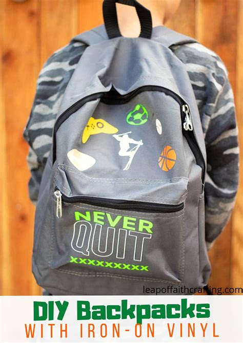 Make Your Own Custom Backpack With A Cricut Leap Of Faith Crafting