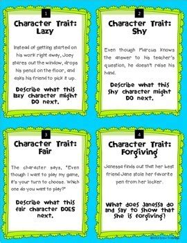 We did not find results for: Character Traits Writing Task Cards by Erica Trobridge | TpT