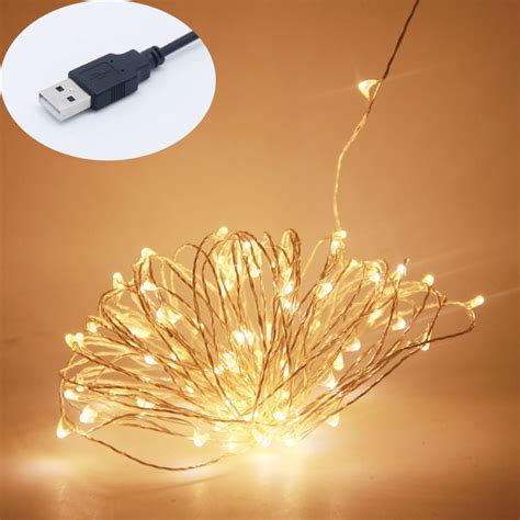 Waterproof Copper Wire Usb String Lights 10m 100 Mini Invisible Led