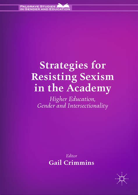 Strategies For Resisting Sexism In The Academy Ebook By Epub Rakuten Kobo 9783030048525