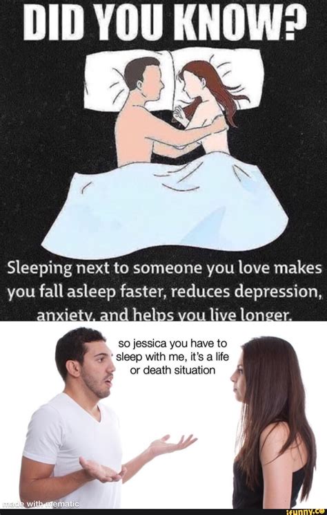 Did You Know Sleeping Next To Someone You Love Makes You Fall Asleep Faster Reduces Depression