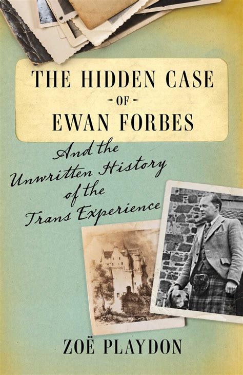 The Hidden Case of Ewan Forbes Book by Zoë Playdon Official