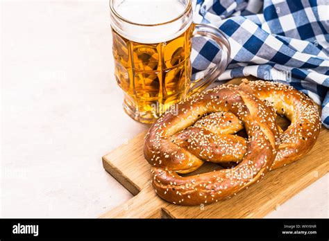 Oktoberfest Beer Stein Pretzel Bavarian Hi Res Stock Photography And