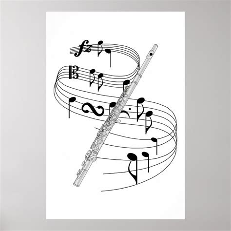 Flute Poster Zazzle