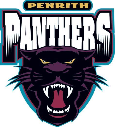 Penrith Panthers Primary Logo 1998 A Black And Purple Panther Head
