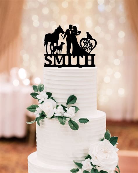 Country Wedding Cake Toppers Bride Groom