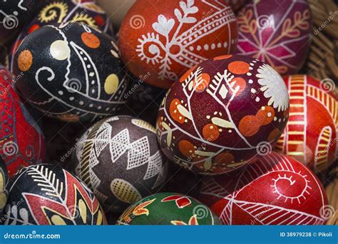 Hand Painted On Easter Eggs Stock Photo Image Of Season Food 38979238
