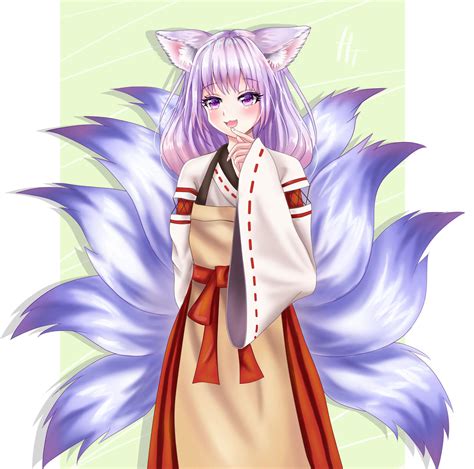 Kitsune Anime Girl By Himetyan On Deviantart