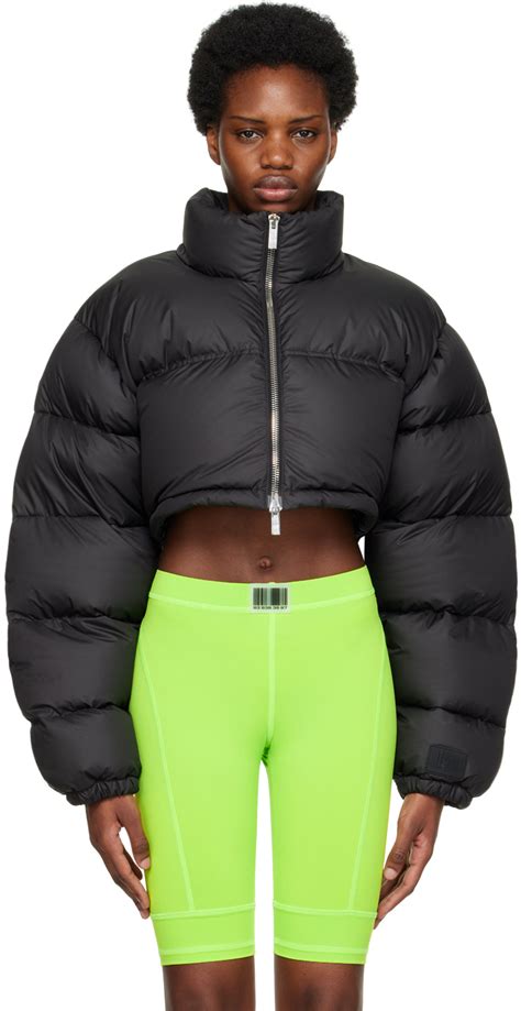 Vtmnts Puffer Down Jacket In Black Modesens