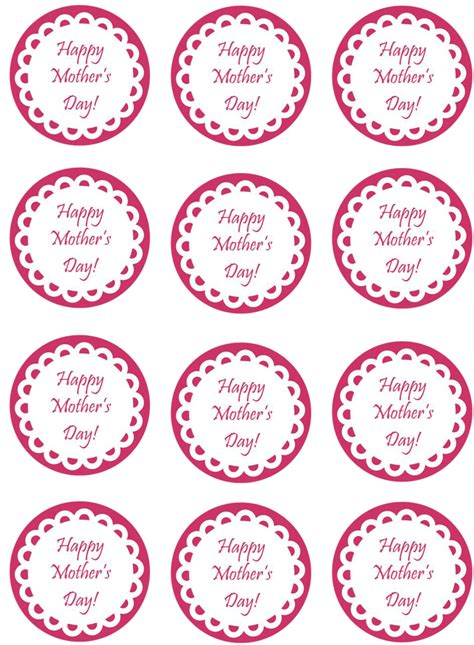 We have a beautiful variety of happy mother's day vegan cakes that are perfect to surprise. Mother's Day Pink Cupcake Toppers | Shore Cake Supply