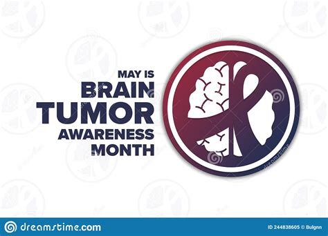 May Is Brain Tumor Awareness Month Holiday Concept Stock Vector