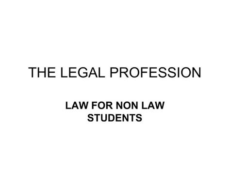 Ppt The Legal Profession Powerpoint Presentation Free Download Id