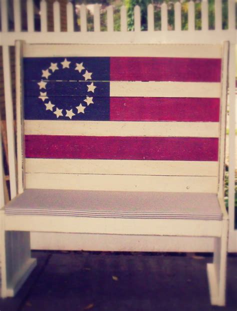 My Painted Stuff Americana Bench