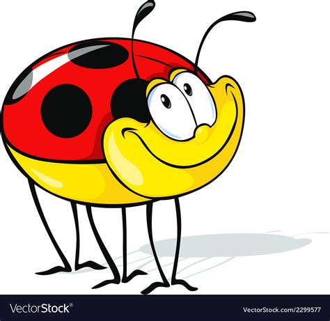 Funny Ladybug Cartoon Royalty Free Vector Image