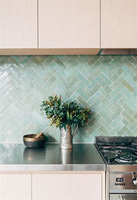 Green Tile Kitchen Backsplash Seafoam Soft Green 2x12 Glass Subway Tiles For Kitchen
