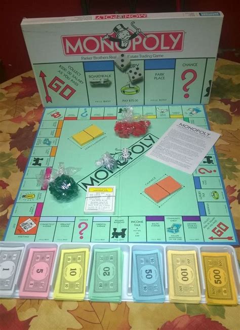 1985 Classic Monopoly Set Original Board Game By Parker Brothers
