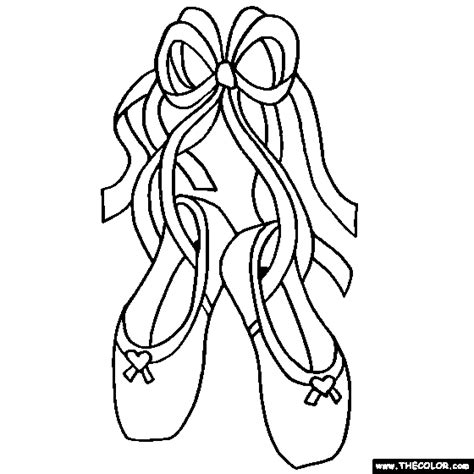 Color in this picture of ballet shoes or flats and others with our library of online coloring pages. Ballerina and Ballet Dancer Online Coloring Pages