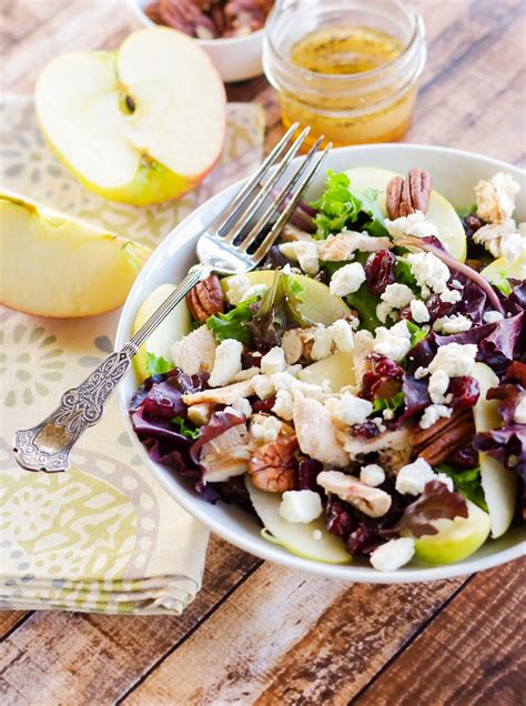 Pour apple cider or water into the bottom of the baking dish. Honeycrisp Apple Pecan Salad with an Apple Cider ...