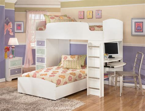 Shop kids' bedroom furniture at macys.com! The Furniture / White Kids Bedroom Set With Loft Bed In Transitional Style, Madeline Collection ...