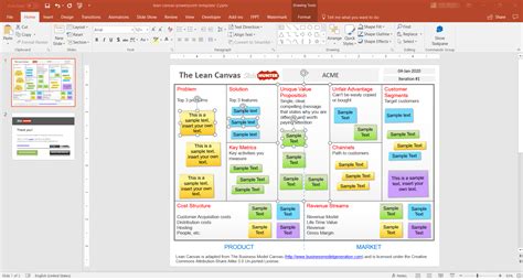 Udin Download 27 View Business Model Canvas Excel Template Download