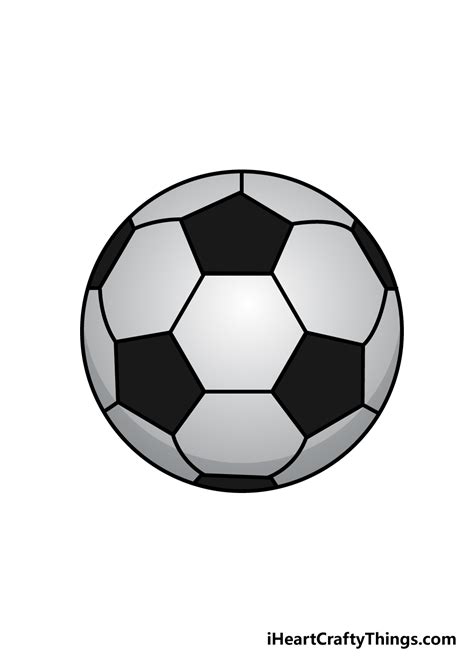 Soccer Ball Drawing How To Draw A Soccer Ball Step By Step