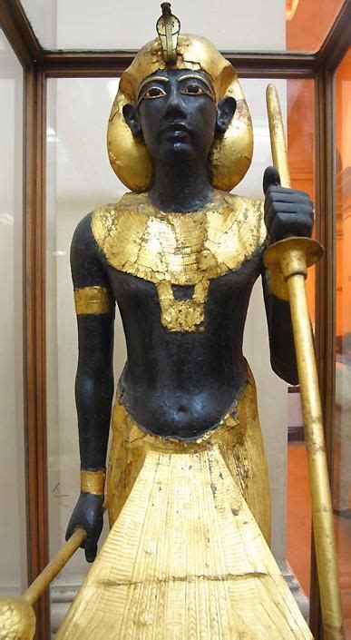 Ka Statue Of Pharaoh Tutankhamun 18th Dynasty The Statue Provided A