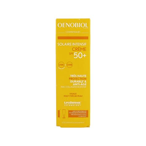 Oenobiol Cosmetiques Sol Intensif Cr Ip50 50ml Crèmes Solaires