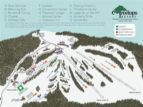 Treetops Resort Trail Map Onthesnow