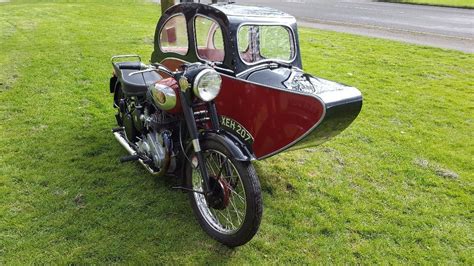 Bsa M21 600cc Side Valve And Sidecar 1955 Auction On Ebay 4616 In